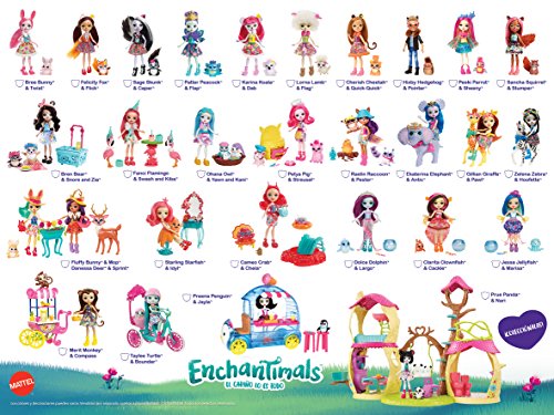 Enchantimals Bicicleta de Paseo, accesorios muñeca (Mattel FCC65)