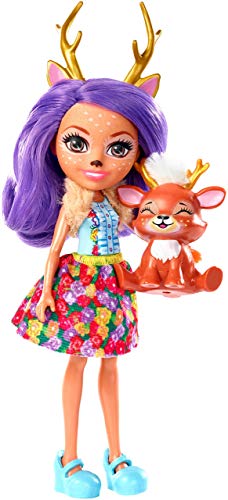 Enchantimals - Danessa Deer y Sprint, muñeca con mascota (Mattel FXM75) , color/modelo surtido