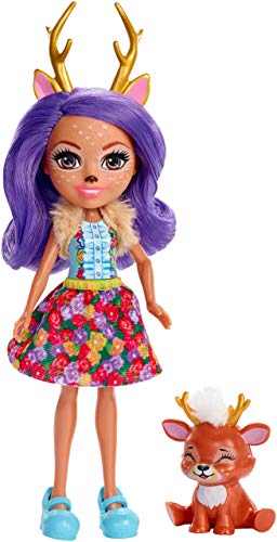 Enchantimals - Danessa Deer y Sprint, muñeca con mascota (Mattel FXM75) , color/modelo surtido