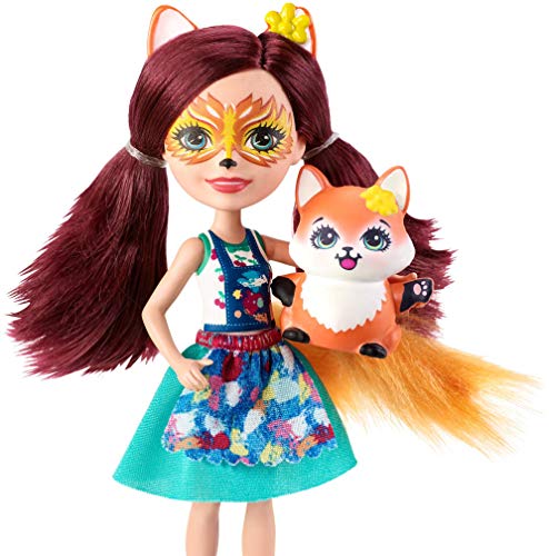 Enchantimals Muñeca con Accesorios y Mascota Felixity Fox Vamos A Pintar (Mattel GBX03)