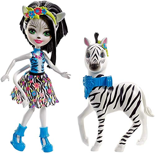 Enchantimals Muñeca con mascota Zelena Zebra - (Mattel FKY75) , color/modelo surtido