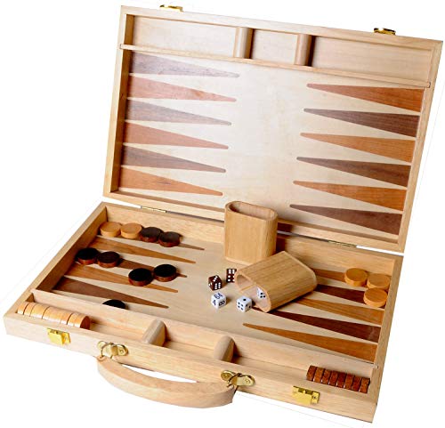 Engelhart - Juego de Backgammon de Madera con Incrustaciones - 150536
