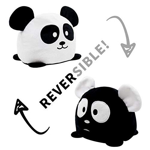 EPRHAN Juguete reversible Panda suave de doble cara Flip Animal Doll Juguetes creativos lindo Mini peluche peluche Juguete para niños niños niños niñas regalo de cumpleaños