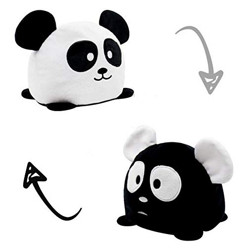 EPRHAN Juguete reversible Panda suave de doble cara Flip Animal Doll Juguetes creativos lindo Mini peluche peluche Juguete para niños niños niños niñas regalo de cumpleaños