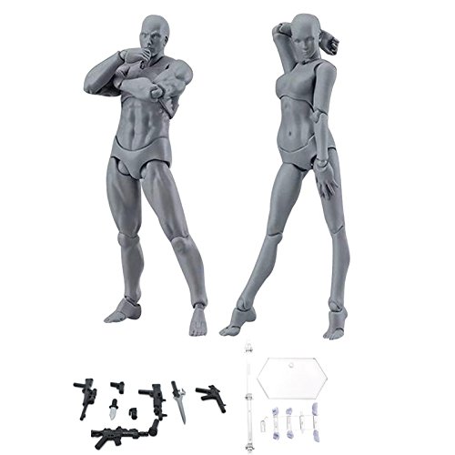 Espeedy Modelo del cuerpo,2 piezas/Set cuerpo luz PVC Movebale figura acción modelo para SHF versión 2,0 regalos--- con armas,base,mano y pie
