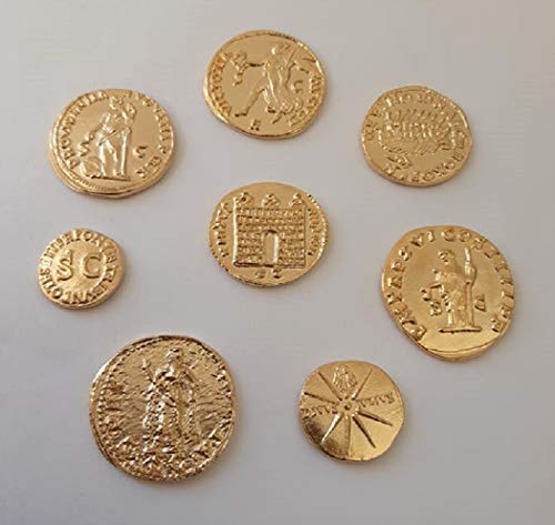 Eurofusioni Monedas Romanas Imperiales chapada de Oro - Set 8 Emperadores Antigua Roma
