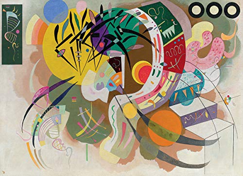 EuroGraphics "Wassily Kandinsky Curva dominante Puzzle (1000 Piezas, Multi-Color)