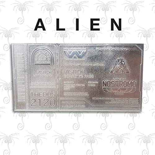 Fanattik-Alien-Billete de embarque Plateado edición Limitada, Color Plata (AL-SILV)