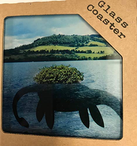 FANCYTHAT and SCIFI PLANET Loch Ness Monster Nessie Glass Coaster
