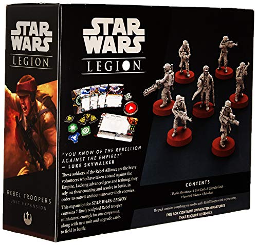 Fantasy Flight Games FFGSWL05 Star Wars: Legion Rebel Troopers Unit, Multicolor