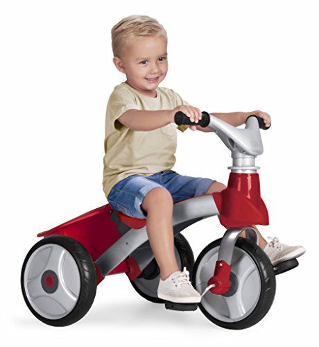 FEBER- Baby Trike Easy Evolution, Triciclo, Color Rojo, 24.9 x 14.0 x 11.9 (Famosa 800009473)