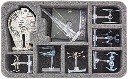 Feldherr Magnetic Box Green for Star Wars X-Wing YT-2400 Freighter and 6 Ships
