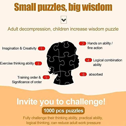 FFGHH Puzzle Niño 5 Años Puzzles Madera Puzzle Recomendado para Amigo Niños Adultos Puzzle 70 Piezas Demonio Puzzles Educa 7.8In X 5.9In