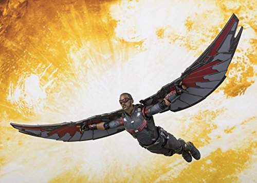 Figura de acción Bandai Tamashii Nations S.H. Figuarts Falcon Avengers: Infinity War, Negro, Talla única