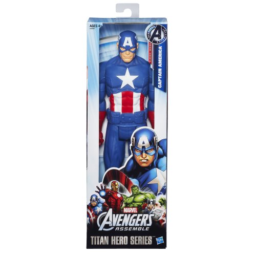 Figura de acción del Capitán América de Los Vengadores de Marvel, Serie Titan Hero.
