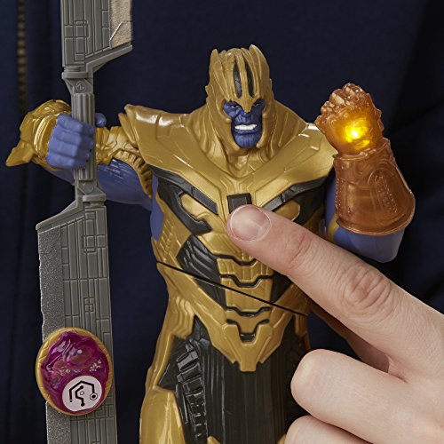 Figura de Los Vengadores Infinity War Thanos Vs Iron Man Battle Set, E0559