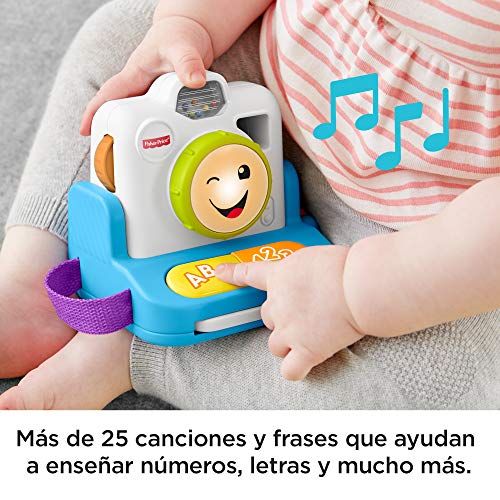 Fisher-Price - Instantánea Haz Clic y Aprende, Juguete con Música y Luz para Niños + 6 Meses (Mattel GMX37)