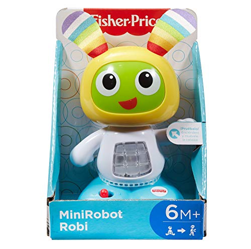 Fisher-Price Minirobot robi, juguete electrónico bebé +6 meses (Mattel FFD92)