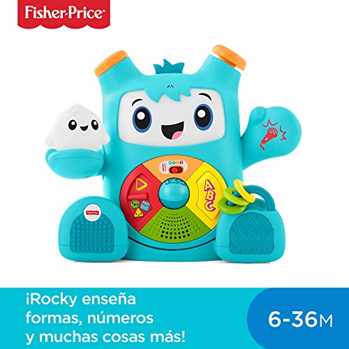 Fisher-Price Rocky Roquero, juguete electrónico bebé +6 meses (Mattel FXD05) , color/modelo surtido