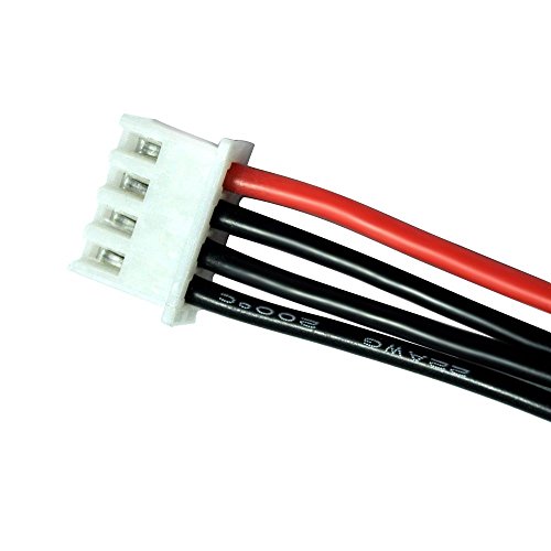 FLy RC 10PCS JST-XH Conector 3S 11.1V Equilibrio Cable de Extensión con 15cm Cable Silicona 22AWG para RC Batería de Litio