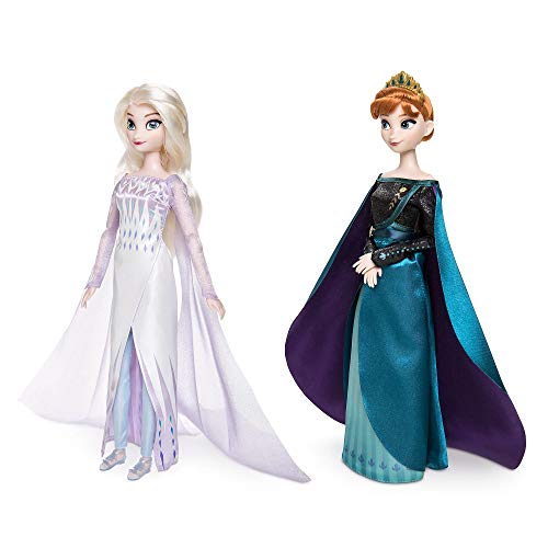 Frozen 2 Disney Queen Anna & Snow Queen Elsa Doll Set of 2 Classic Dolls 30cm