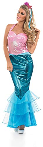 Fun Shack Azul Sirena Disfraz para Mujeres - S