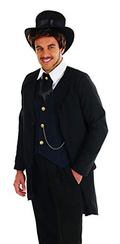 Fun Shack Negro Caballero Victoriano Disfraz para Hombres - XL