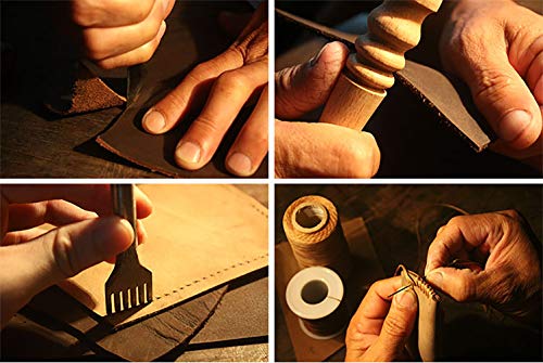 Funda de piel para pluma estilográfica estilo retro vintage, hecha a mano con piel «Crazy Horse»., color marrón