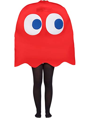 Funidelia | Disfraz de Fantasma Pac-Man Blinky Oficial para niño y niña Talla 4-10 años ▶ Comecocos, Videojuegos, Años 80, Arcade - Rojo
