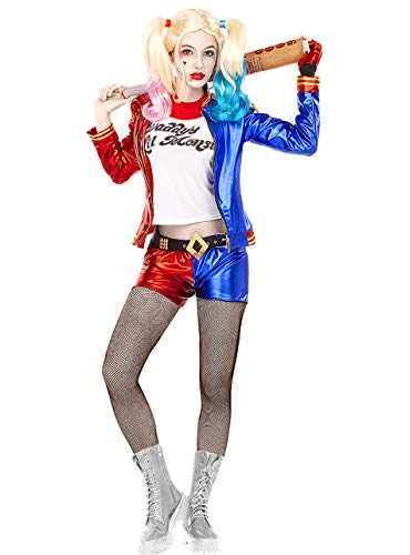 Funidelia | Disfraz de Harley Quinn - Escuadrón Suicida Oficial para Mujer Talla XS ▶ Superhéroes, DC Comics, Suicide Squad, Villanos - Azul