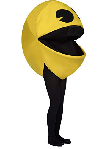 Funidelia | Disfraz de Pac-Man Oficial para Hombre y Mujer Talla Estándar ▶ Comecocos, Videojuegos, Años 80, Arcade - Amarillo