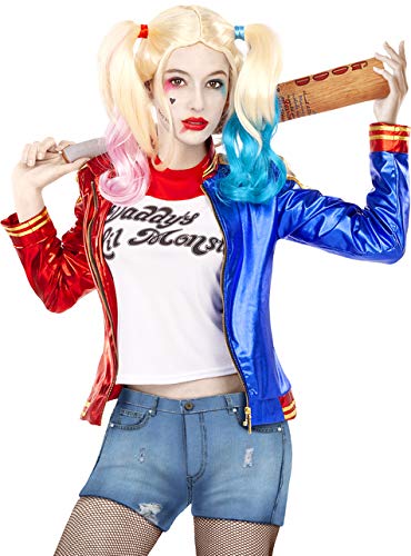 Funidelia | Kit Disfraz Harley Quinn - Suicide Squad Oficial para Mujer Talla S ▶ Superhéroes, DC Comics, Suicide Squad, Villanos