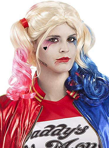 Funidelia | Peluca de Harley Quinn - Escuadrón Suicida Oficial para Mujer ▶ Superhéroes, DC Comics, Suicide Squad, Villanos, Accesorio para Disfraz