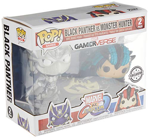 Funko 22788 Pop! Juegos de Vinilo: Marvel VS Capcom Black Panther VS Monster Hunter Exclusive
