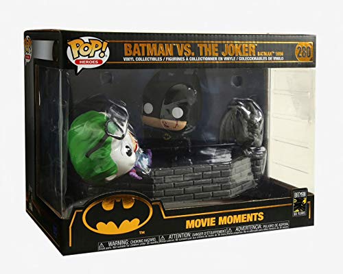 Funko 37250 Pop Vinilo: Movie Moment 80th: Batman and Joker (1989) Figura Coleccionable, Multicolor