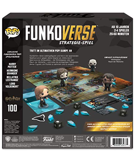Funko 43477 Harry Potter 100 Funkoverse (paquete de 4 personajes) Board Game, Version aleman, colores surtidos