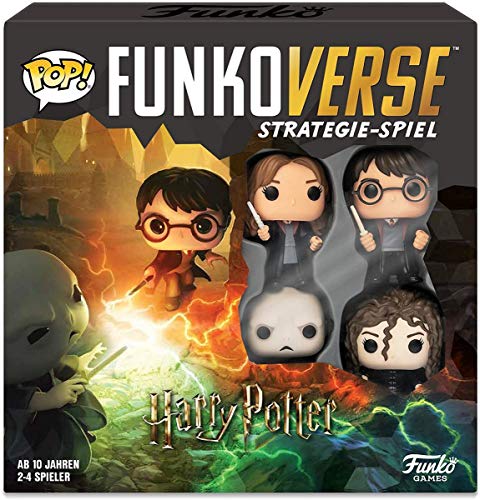 Funko 43477 Harry Potter 100 Funkoverse (paquete de 4 personajes) Board Game, Version aleman, colores surtidos