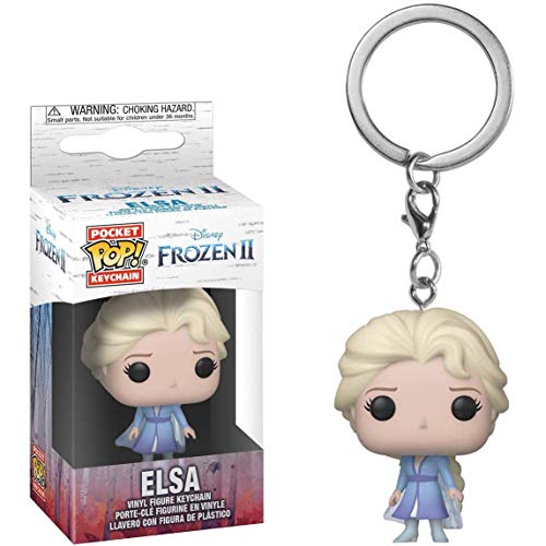 Funko- Frozen: Elsa Llavero, Multicolor, Talla Única (40907)