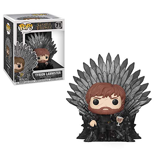 Funko- Pop Deluxe: Game of S10: Tyrion Sitting on Iron Throne Figura Coleccionable, Multicolor (37404)