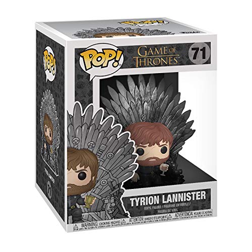 Funko- Pop Deluxe: Game of S10: Tyrion Sitting on Iron Throne Figura Coleccionable, Multicolor (37404)