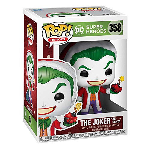 Funko- Pop Heroes: DC Holiday-Santa Joker Comics Holidays S1 Figura Coleccionable, Multicolor (51071)