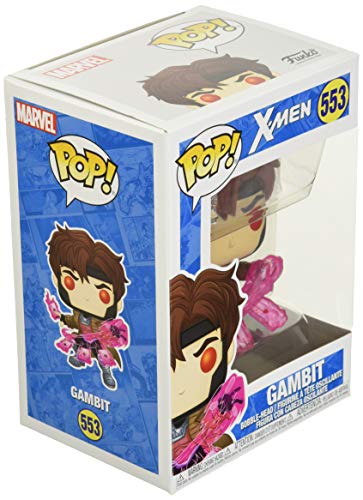 Funko Pop! Marvel: X-Men Classic– Gambit w/ Cards, Multicolor, Estándar