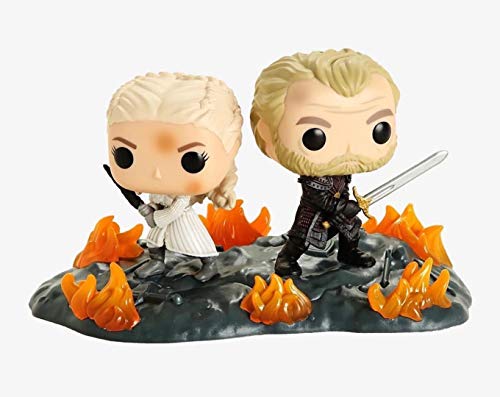 Funko - Pop! Moment: Game of Thrones - Daenerys & Jorah B2B w/Swords Figura Coleccionable, Multicolor (44824)