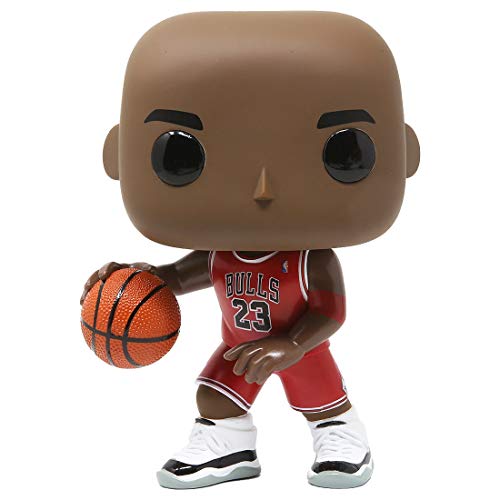 Funko - Pop! NBA: Bulls - 10" Michael Jordan (Red Jersey) Figura De Vinil, Multicolour (45598)