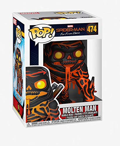 Funko - Pop! Spider-Man Far From Home: Molten Man Figura De Vinil , Multicolor (39209)