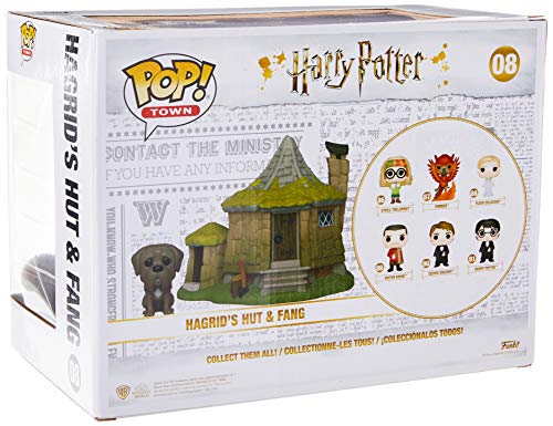 Funko - Pop! Town: Harry Potter - Hagrid's Hut w/ Fang Figura Coleccionable, Multicolor (44230)