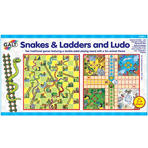 Galt Toys Ludo-Serpientes y Escaleras, Multicolor, 3+ (Galt America A0528E)
