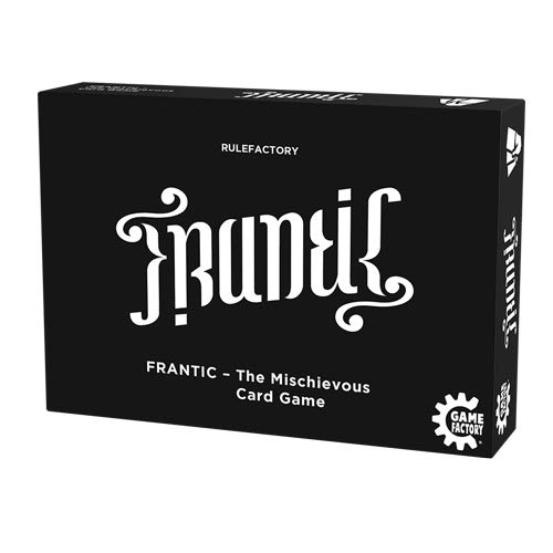 Game Factory 646226 Frantic-The Mischievous Card Game - Juego de Cartas (versión en inglés, Color Blanco y Negro)