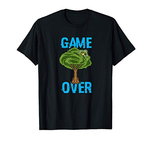 Game Over - Drone atascado en un árbol - Funny Drone Pilot Camiseta