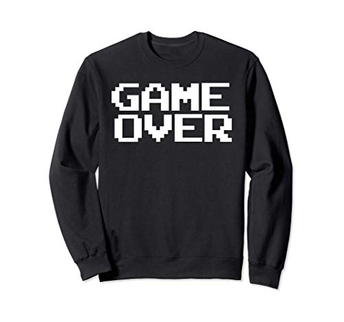 Game Over Video Games Retro Vintage 1980s Player Gift Gamer Sudadera